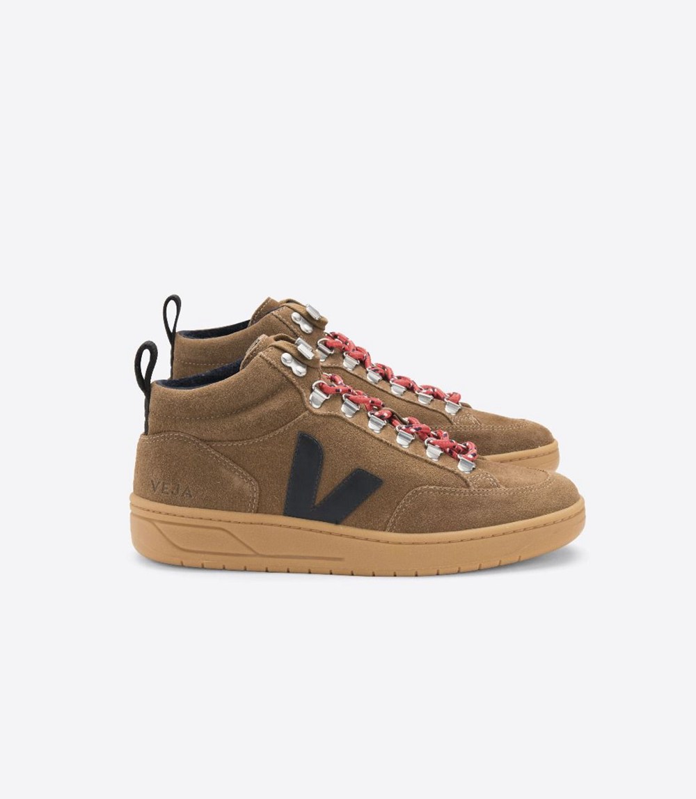 Veja Sneakers Barbati - Roraima Suede - Maro/Nigga - 0963584-HI